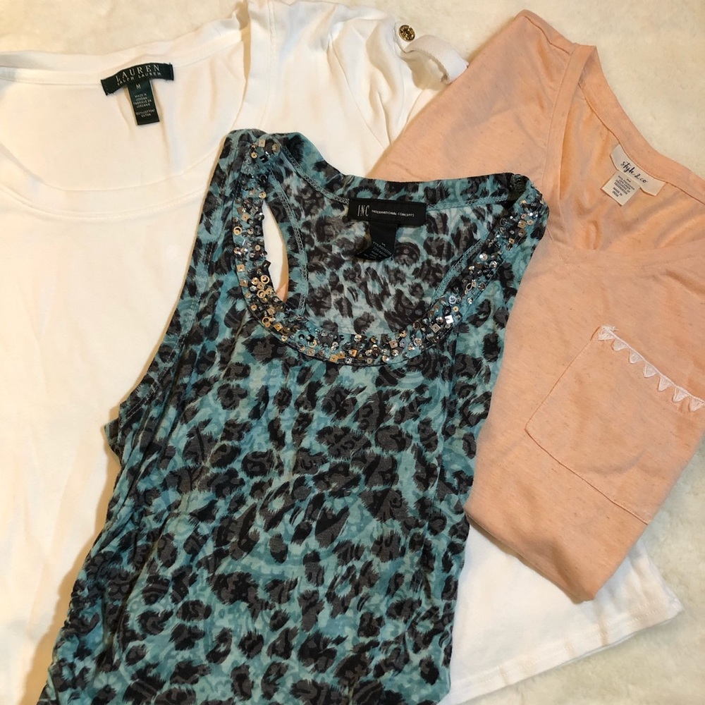 🦋EUC TOP BUNDLE🦋EUC🦋RL🦋INC🦋STYLE & CO🦋SZ M🦋